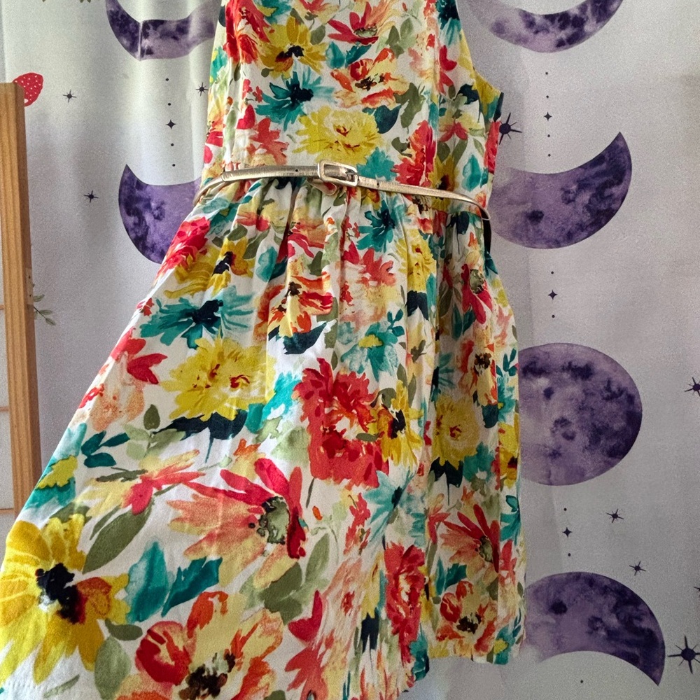 Studio One Multicolor Floral Sleeveless Dress